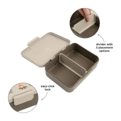 Done By Deer Lunchbox Met Verdeler - Tiny Trails - Sand