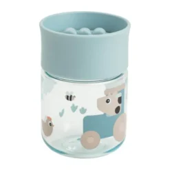 Done By Deer 360° Oefenbeker - Tiny Farm – Blue