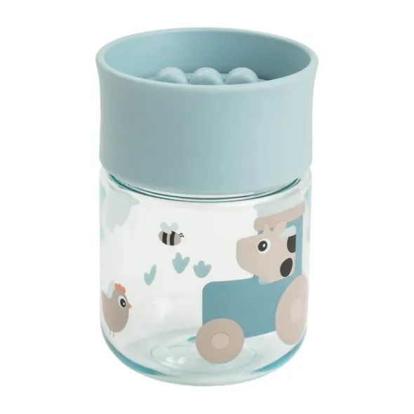Done By Deer 360° Oefenbeker - Tiny Farm – Blue