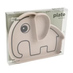 Done By Deer Stick & Stay Snack Bord - Croco - Silicone - Green