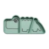 Done By Deer Stick & Stay Snack Bord - Croco - Silicone - Green