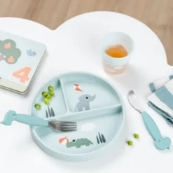 Done by Deer Stick & Stay Vakjesbord - Playground - Rond - Silicone - Powder