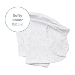 Doomoo Softy Voedingskussenhoes - Silver Dots