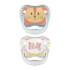 Dr. Brown's Animal Faces Fopspeen Fase 1 Turquoise / Grijs
