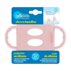 Dr. Brown's Brede Halsfles Handgrepen Roze