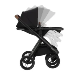 Dubatti One E6 Kinderwagen Dark Brown / Pitch Black | Dubatti by Römer Autostoeltje Babysafe Pro | Vario Base 5Z