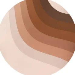 Eeveve Vloermat Rond - Retro Lines