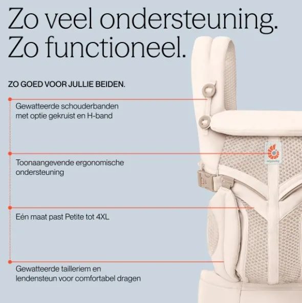 Ergobaby Omni Classic Mesh Draagzak - Charcoal Grey