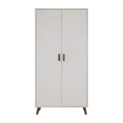 Europe Baby Olivia II Kledingkast 2-Deurs - Oatmeal / Walnoot - Retro