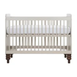 Europe Baby Olivia II Oatmeal / Walnoot - Bold | Ledikant 60 x 120 + Commode