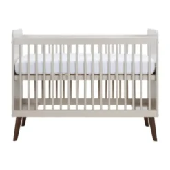 Europe Baby Olivia II Oatmeal / Walnoot - Retro | Ledikant 60x120 + Commode