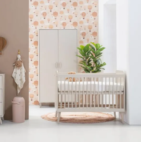 Europe Baby Olivia II Oatmeal / Oatmeal - Retro | Ledikant 60x120 + Commode
