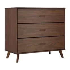Europe Baby Olivia II Walnoot / Walnoot - Retro | Ledikant 60 x 120 + Commode