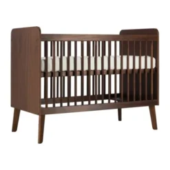 Europe Baby Olivia II Walnoot / Walnoot - Retro | Ledikant 60 x 120 + Commode