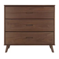 Europe Baby Olivia II Walnoot / Walnoot - Retro | Ledikant 60 x 120 + Commode
