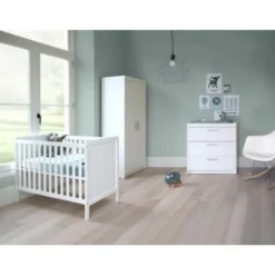 Europe Baby Ralph Babykamer Wit | Bed 60 x 120 cm + Commode