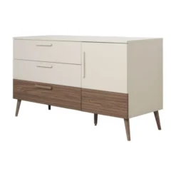 Europe Baby Sev XL Commode - Cashmere/Walnoot