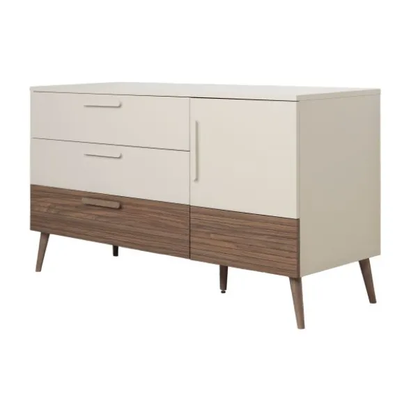 Europe Baby Sev XL Commode - Cashmere/Walnoot