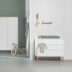 Europe Baby Sterre Commode - Wit / Naturel