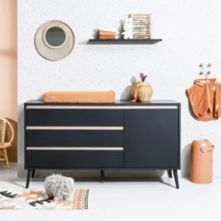Europe Baby Sterre Commode XL Zwart / Oak