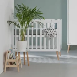 Europe Baby Sterre Ledikant - 70 x 140 cm - Wit / Naturel