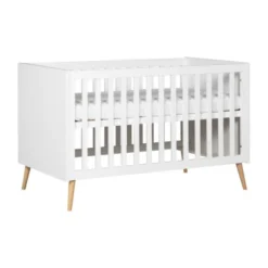 Europe Baby Sterre Ledikant - 60 x 120 cm - Wit / Naturel