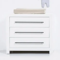 Europe Baby Vittoria III Babykamer Wit | Bed 70 x 140 cm + Commode