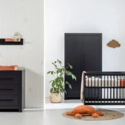 Europe Baby Vittoria III Babybed Zwart 70 x 140 cm