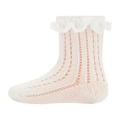 Ewers Ruche Festive Babysokjes - Mt. 19/22 - Offwhite