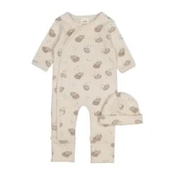 Feetje Geschenkset 1-delig pak + muts - Offwhite Melange - Maat 44