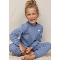 Feetje Wafel Pyjama - Mt. 56 - Blue Melange