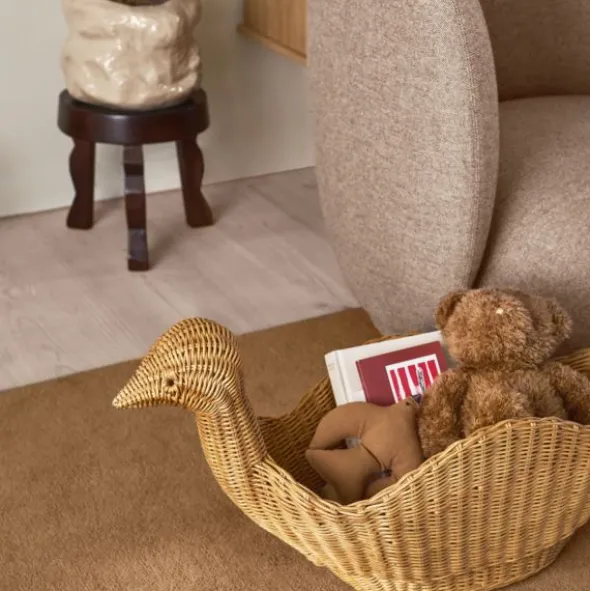 Ferm Living Gevlochten Opbergmand Vogel - Natural