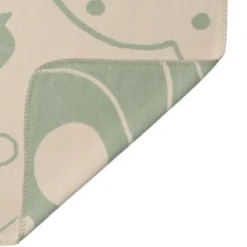 Ferm Living Skye Plaid - 120 x 80 cm - Geborsteld Katoen - Tea Green / Parchment