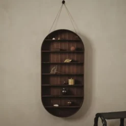 Ferm Living Wandrek Ovaal - Smoked Oak