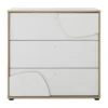 Galipette Basile Commode - 3 Laden - Wit/Eikenhout