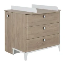 Galipette Marcel Commode 3 Laden - Licht Eikenhout - Wit