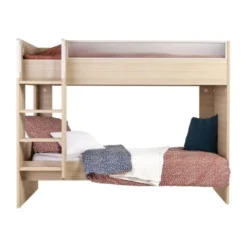 Gautier Dimix Stapelbed 90 x 200 cm - Gestructureerd Eikenhout