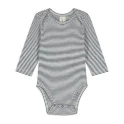 Gray Label Romper - Maat 0-3 Mnd - Blue Grey/Cream