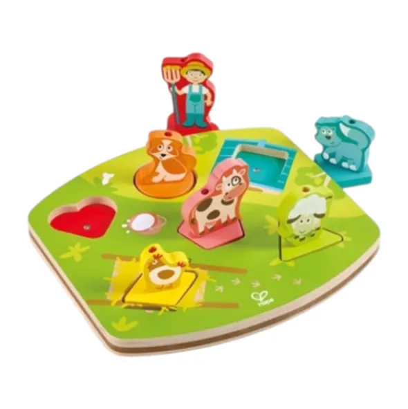 Hape Houten Geluidspuzzel - Farmyard