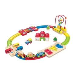 Hape Puzzel Treinset - Rainbow Puzzle Railway