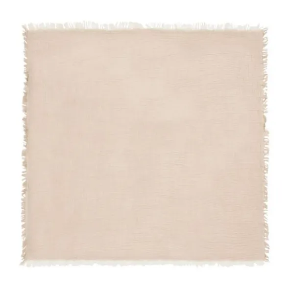 Jollein Deken Ledikant - 120 x 120 cm - Fringe Stripe Biscuit/Ivory GOTS