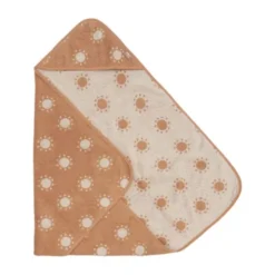 Jollein Jacquard Badcape - Badstof - 75x75 cm - Sun