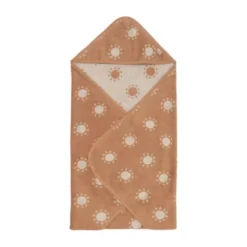 Jollein Jacquard Badcape - Badstof - 75x75 cm - Sun