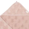 Jollein Jacquard Badcape Miffy - Badstof - 75x75 cm - Wild Rose