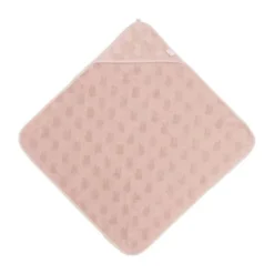 Jollein Jacquard Badcape Miffy - Badstof - 75x75 cm - Wild Rose