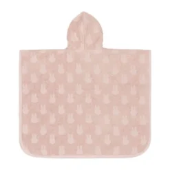 Jollein Jacquard Badponcho Miffy - Badstof - Wild Rose