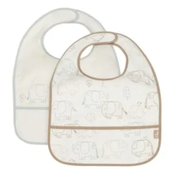 Jollein Slab Waterproof - Elephant Tales - 2 Stuks