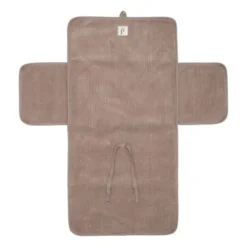 Jollein Verschoningsmat - Met Opbergvak - Milky Coffee - Cloudy Rib