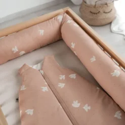 Julius Zöllner Organic Slaapzak – Roze – Birdy – Maat 80