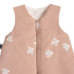 Julius Zöllner Organic Slaapzak – Roze – Birdy – Maat 80